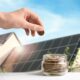 homeowner saving money due to solar panels on home